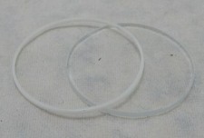 25mm Diameter x 1.3mm Thick Flat Mineral Beveled Glass Watch Crystal With Gasket