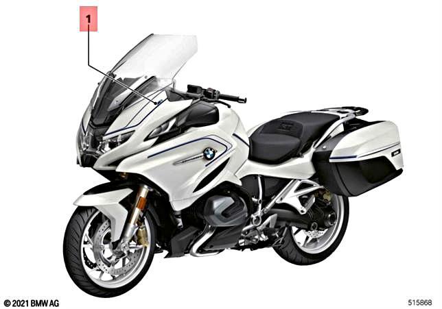 Genuine BMW K52 0L03 Inscription headlight fairing OPTION 719 