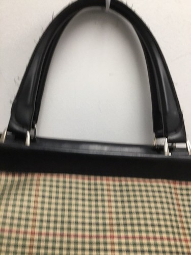 Diane Von Furstenberg DVF weekender Overnight Travel Doctor Duffle Bag Plaid - Picture 5 of 12