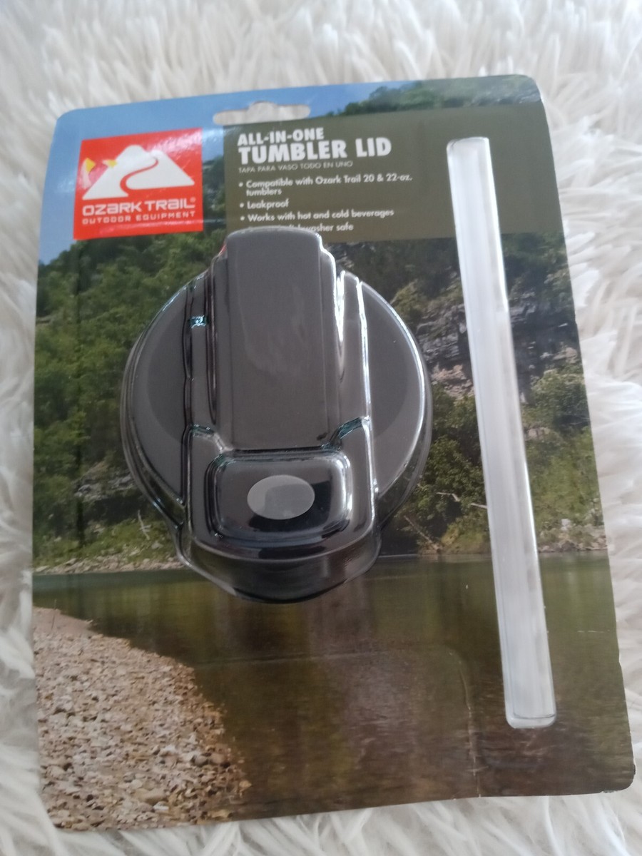 OZARK TRAIL ALL-IN-ONE TUMBLER LID STRAW REPLACEMENT FOR 20-22OZ TUMBLERS  NEW