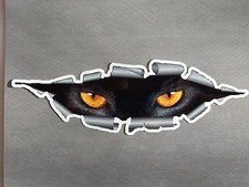 9" x 3" Cat Eyes Vinyl Decal Sticker