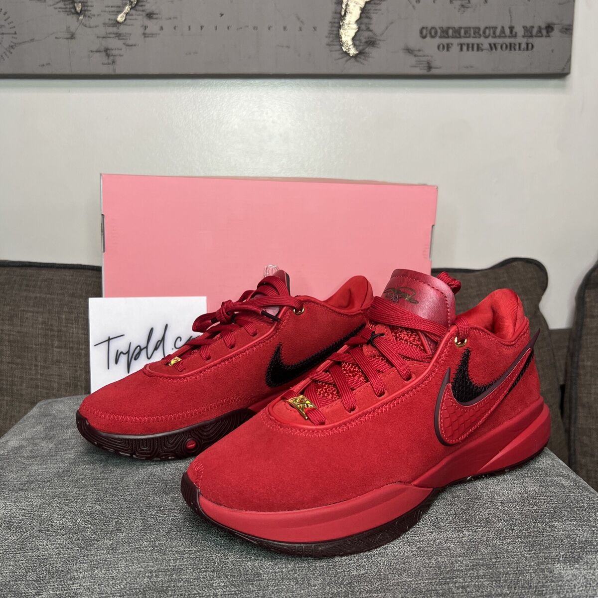Nike LeBron 20 Liverpool 2023 Dv1193-600 Size 7.5 Mens/ 9 Nike LeBron 20 Liverpool 2023 Dv1193-600 Size 7.5 Mens/ 9