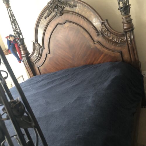 AUCO BY MICHAEL AMINI furniture used Cal King Bed Frame And Mattresses.