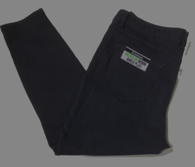 NWT d.jeans Women's Recycled Denim Ankle Plus Black Size 18 W