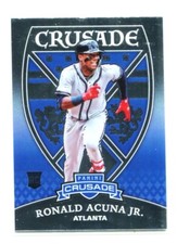 2018 Panini Crusade Ronald Acuna Rookie Card #18 Atlanta Braves