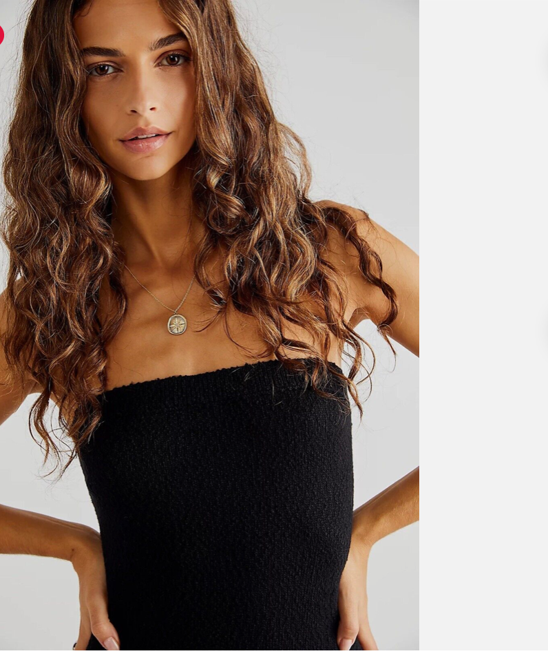 FREE PEOPLE FP BEACH BLACK RIO STRAPLESS SWEATER MAXI DRESS Sz Medium | eBay