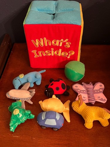 LAKESHORE LEARNING "WHAT'S INSIDE?" SOFT FEELY BOX No Flower Ball Instead.