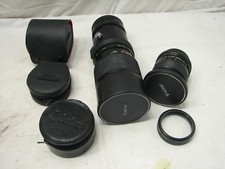 Canon SLR Camera Lens Vivitar 260mm 28mm Wide Spiralite Multimage 3X TelXtender