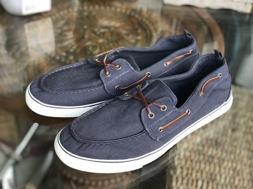 Zapatos Náuticos GAP Lona, resbalón en Azul Marino náutica para hombre,  tamaño 13 | eBay