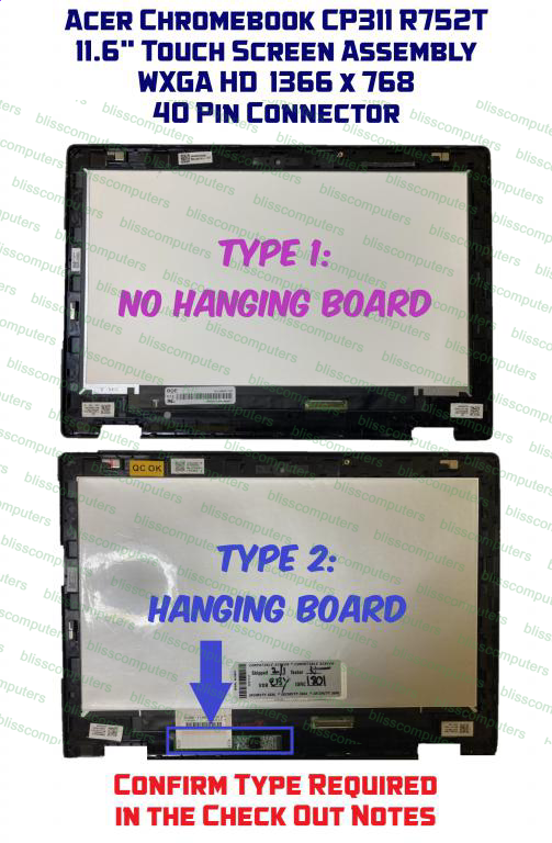 Acer Chromebook Spin CP311-1H 11.6-Inch LCD Touch Screen Bezel Replacement-image