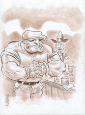 BOB FINGERMAN The Goon ORIGINAL COMIC ART MySpace Dark Horse Presents