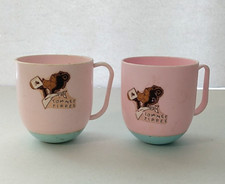 Decoration only VTG Tommee Tippee Sippy Cups Weighted, no lids, stains