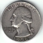 USA - 1956D - Washington ¼ $ - Silver Eagle - Low Mintage - #17645