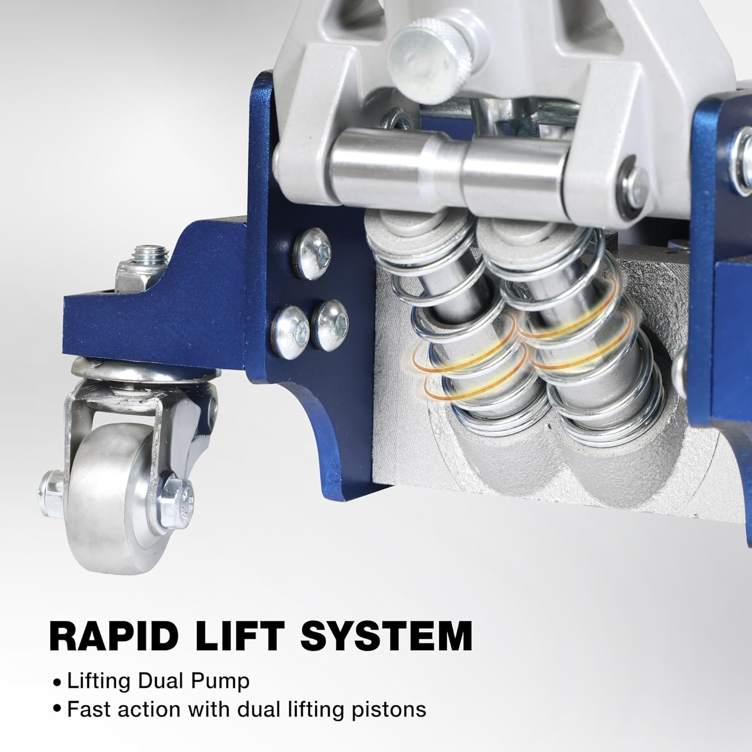YELLOW JACKET Floor Jack 1.5 Ton Hydraulic Low Profile Aluminum and