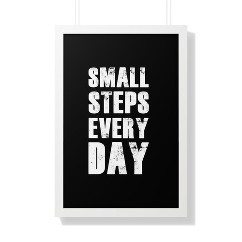 Motivational Canvas Framed Vertical Poster - Home Decor, Inspirational Wall Art, - Picture 18 of 21