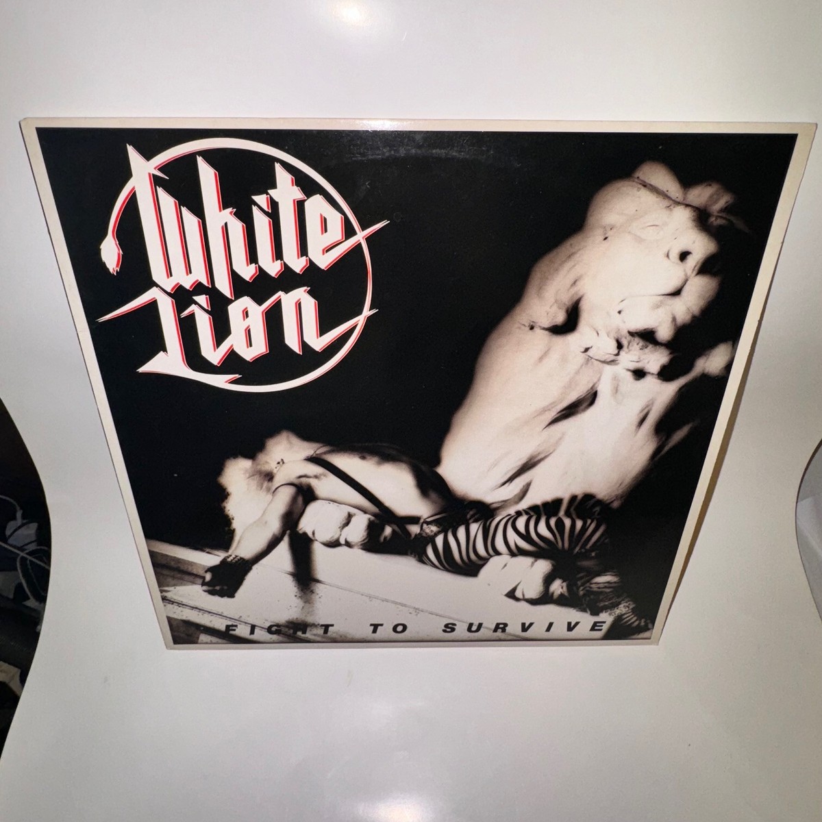 White Lion-Fight To Survive SLAM 1 US RECORD No Barcode Early