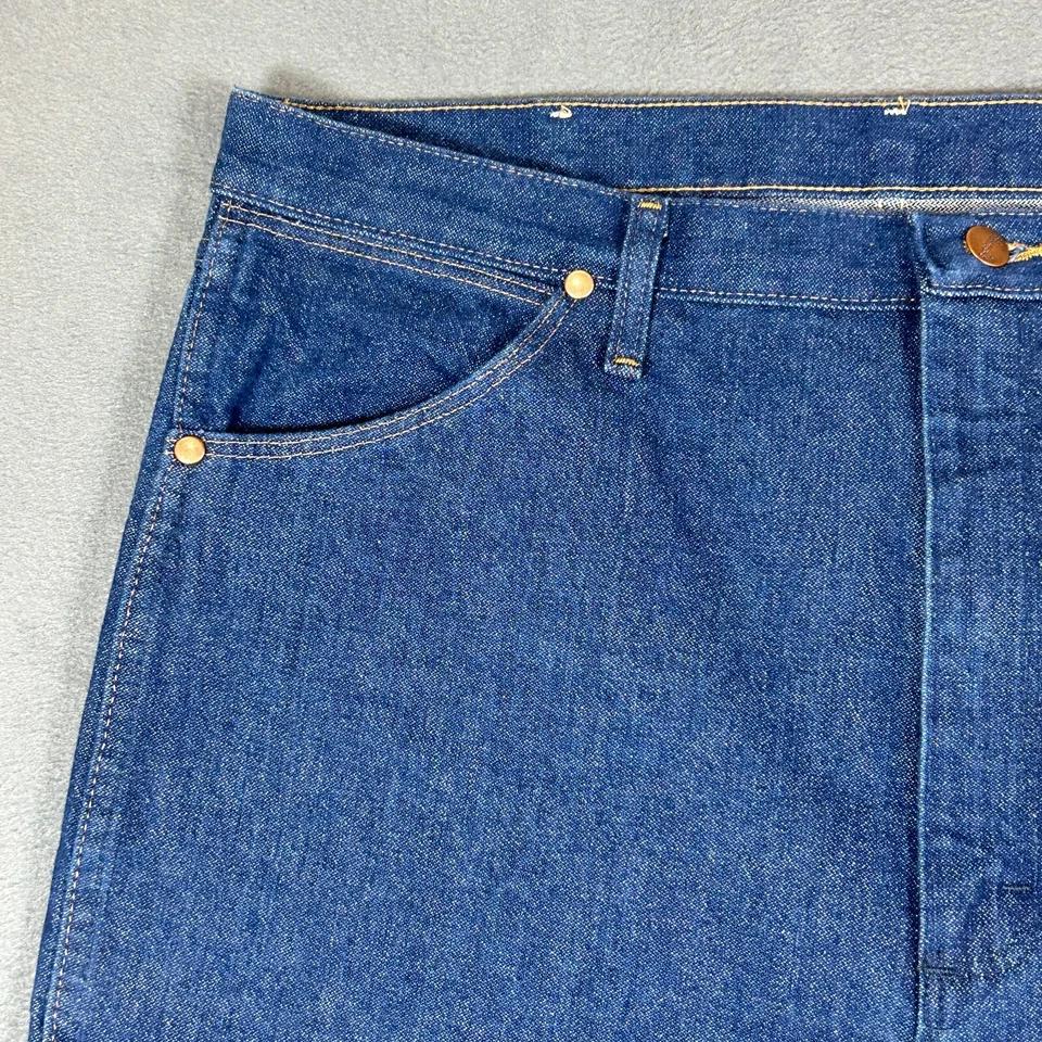 Pantalones de mezclilla Wrangler para hombre 38x36 13MWZ corte vaquero lavado oscuro algodón lavado oscuro occidental Foto 4 de 4