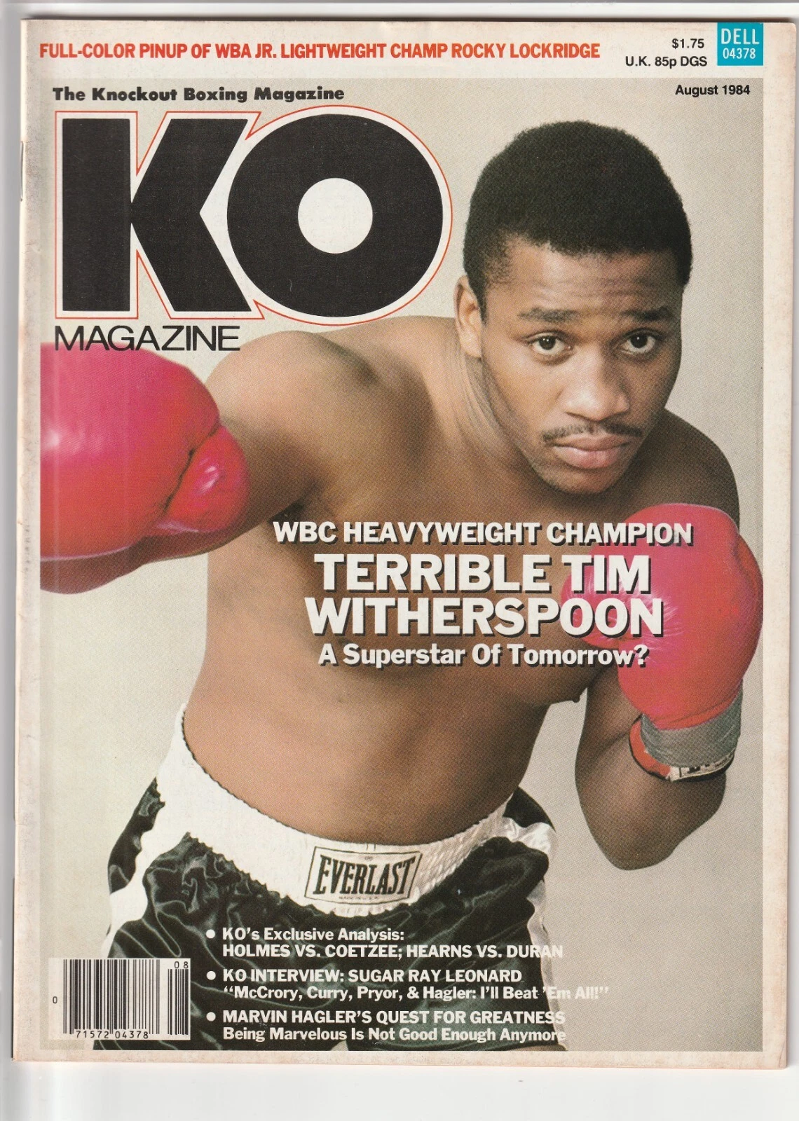 Ko Magazine Tim パースプーン ボクサーカバー 1984年8月 - 画像1/3