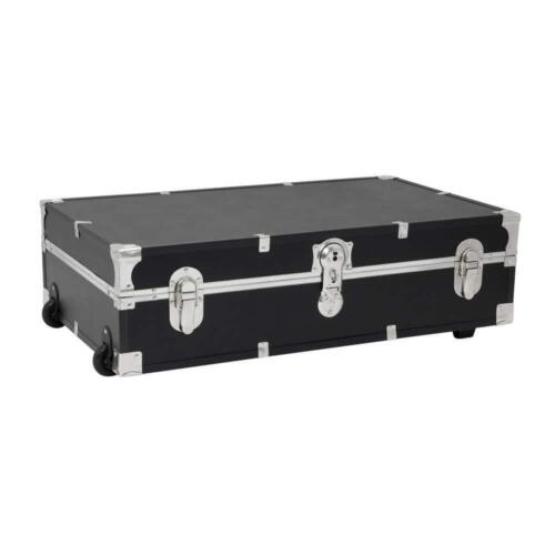Seward Trunk Storage Trunks+Chests Under the Bed Footlocker Composite Black