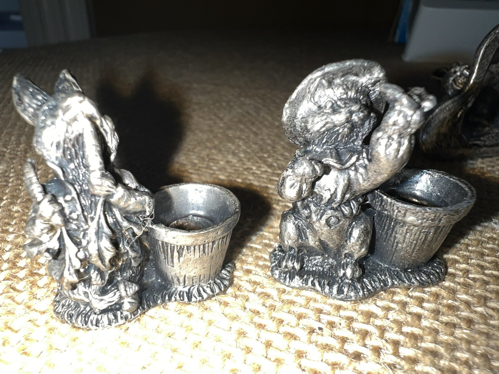Vintage 1992 Beatrix Potter Miniature Pewter Birthday Candle Holders eBay