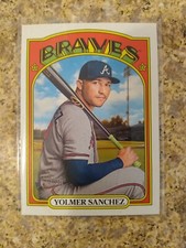 2021 Topps Heritage 585 Yolmer Sanchez   Atlanta Braves  Baseball Card