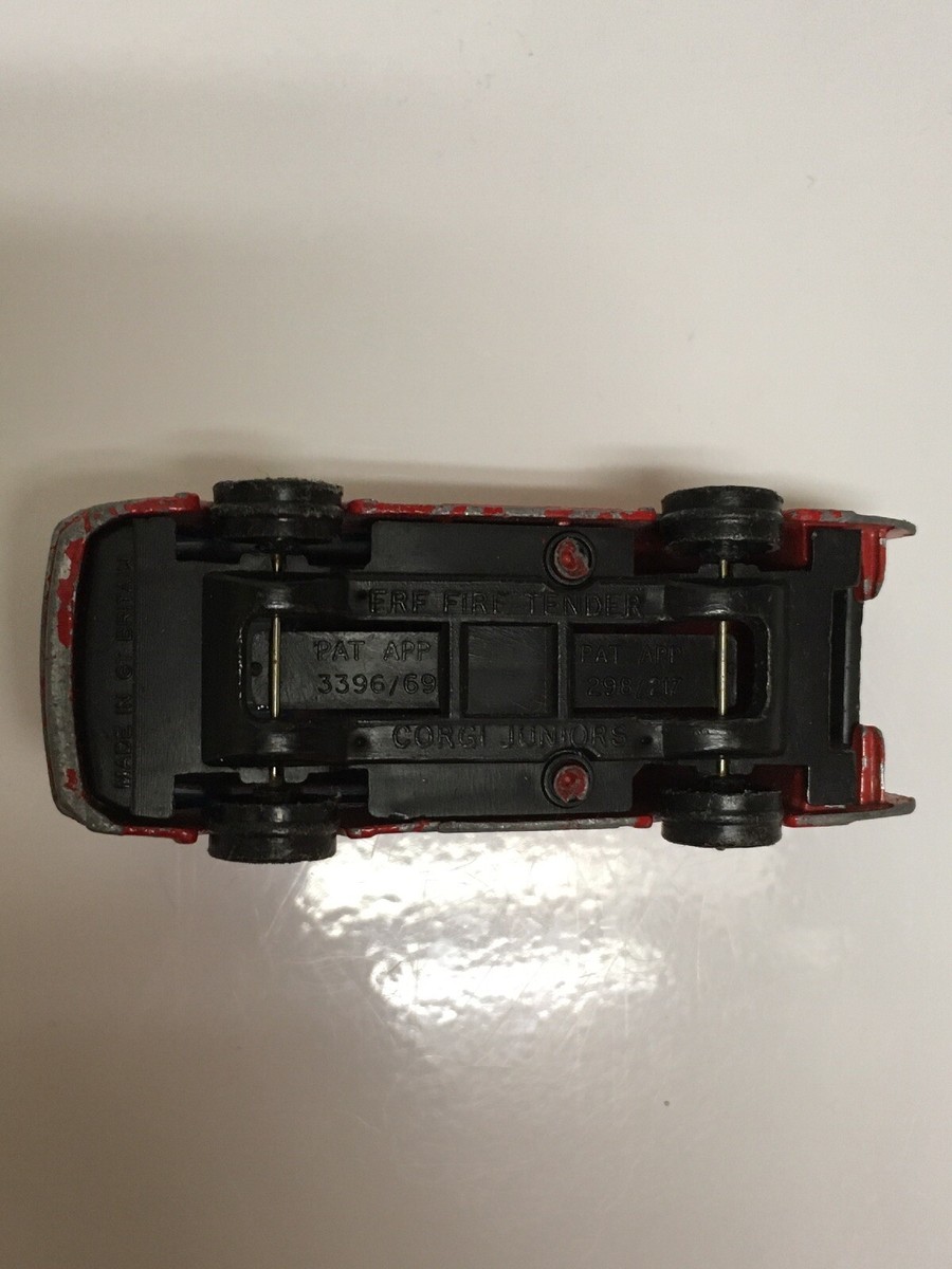 Corgi Juniors ERF Fire Tender Truck Red Made in Great