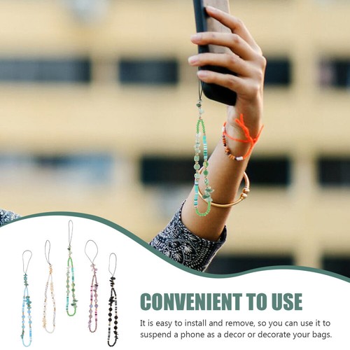 20 PCs Mobiltelefon Lanyards DIY Perlen Telefon Charms Telefonseile - Zdjęcie 6 z 12