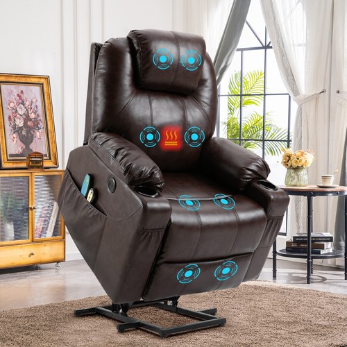 Power Lift Recliner Chair Electric Massage Reclining Chair with Heat for Elderly - Picture 2 of 27