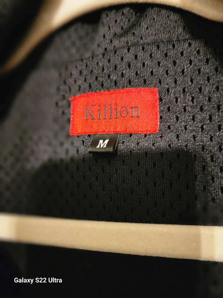 Pullover KILLION Talla M Para Hombres Forrado Anorak Con Capucha Informal Negro Blanco  Foto 2 de 4