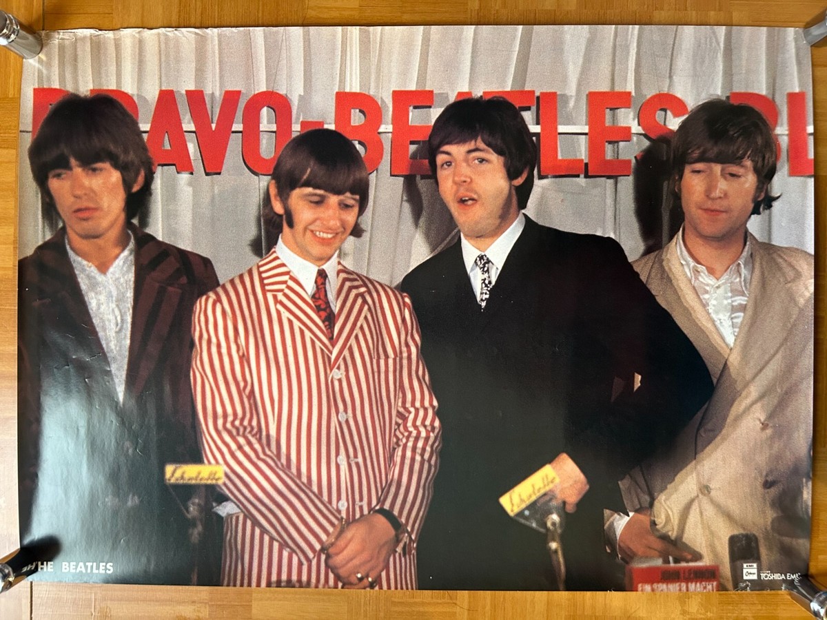 Beatles / Vintage 1970s Toshiba EMI Japan Original Promo Poster B2