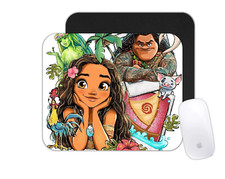 Custom Mouse Pad - Moana Theme - Personalized Office Desk Mat Movie Fan Gift