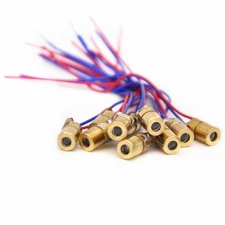 10Pcs 5V 650nm 5mW Red Dot Laser Module Laser Diodes Sights Laser Pointers