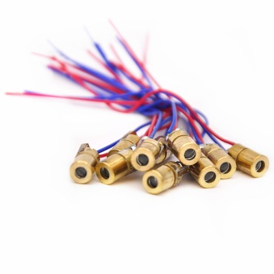 10Pcs 5V 650nm 5mW Red Dot Laser Module Laser Diodes Sights Laser Pointers