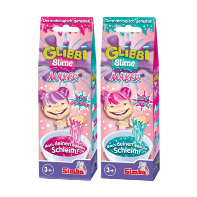 Schleimmaschine Selbermachen Simba Glibbi Glitzer Schleim Herstellung Pulver Packung UK