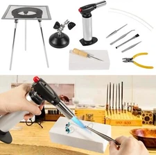 Jewelry Soldering Kit Butane Torch Solder Wire SFC Tool Gold Silver Smith Repair