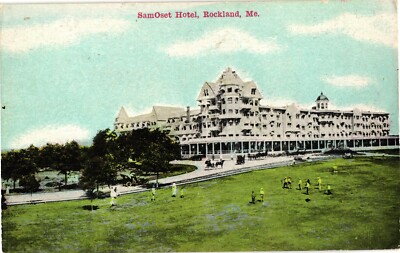 Samoset Hotel Rockland ME Divided Unposted Postcard c1910