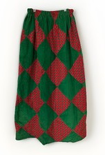 MR.HANK Vintage 1970s Patchwork Long Boho Hippie Skirt Sz 34  Waist Stretch