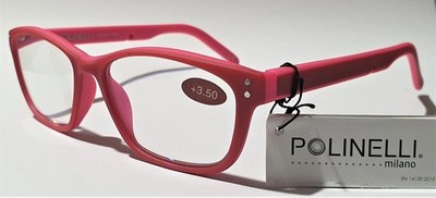 Polinelli  MILANO Qualität Premium Lesegläser - Weinrot / Rosa