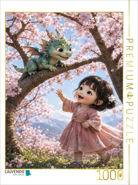 Calvendo Puzzle Under The Cherry Blossoms | 1000 Pieces, Finished Size 25.2 × 18-image