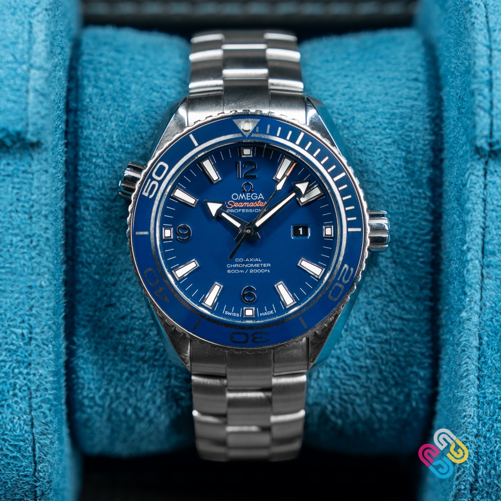 2025 Omega Seamaster Planet Ocean 600M Titanium Blue Dial 37.5mm 232.90.38.20.03