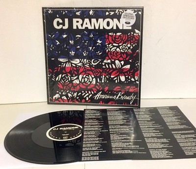 CJ RAMONE american beauty Lp Vinyl Record with lyrics insert , ramones , PUNK