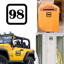 Sticker Vinyl Number 98 Version v1sq