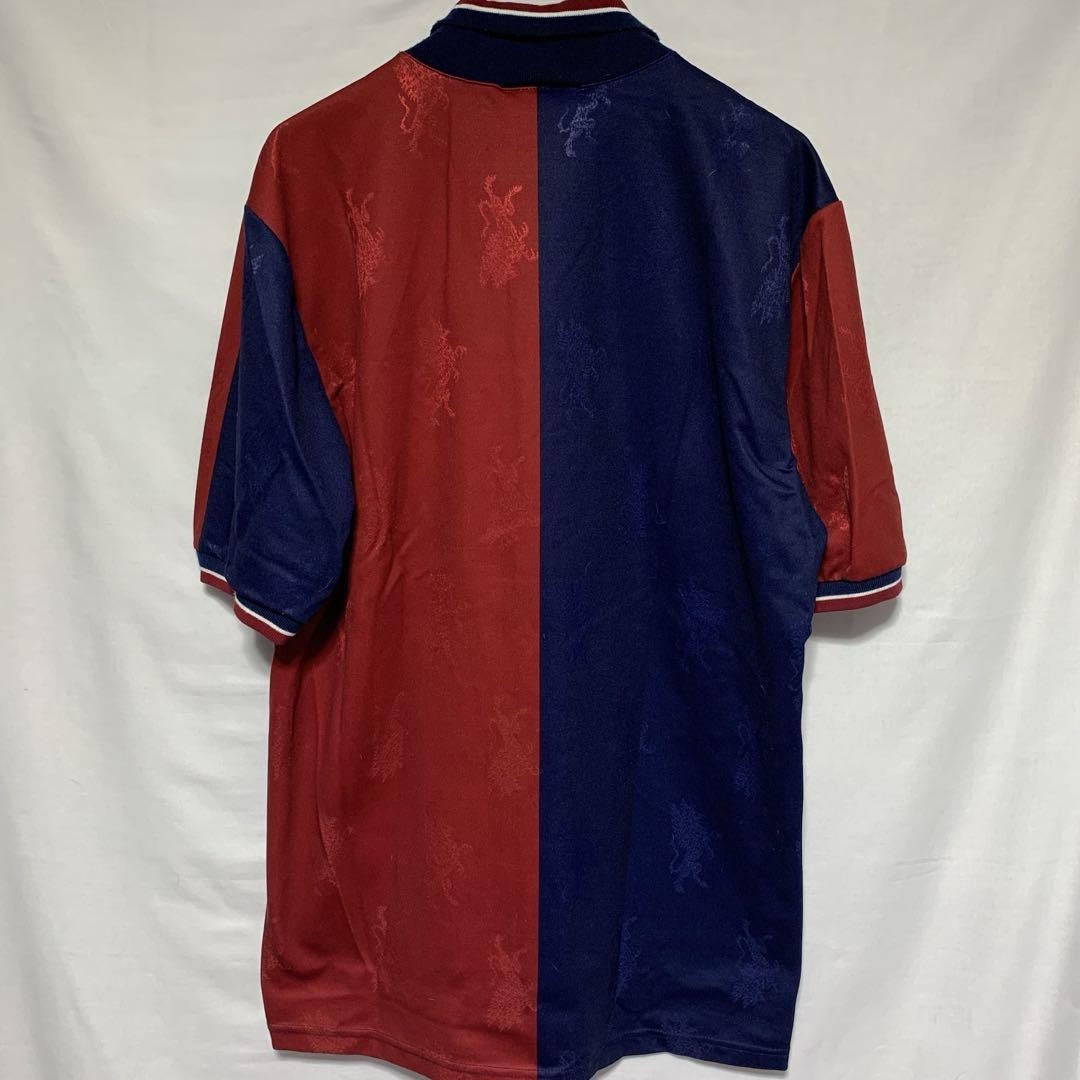 ウェア Genoa 1994 1995 XL Genoa 1994-1995 Home Jersey XL Kazuyoshi Miura Vintage Blue