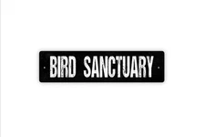 Bird Sanctuary Apiary Feeder Nest House Garden Sign