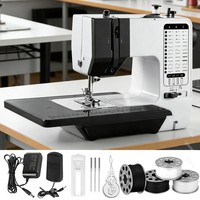 NäHmaschine FüR AnfäNger Mit Eingebautem Led-Licht 38 Stiche Mini NäHmaschine