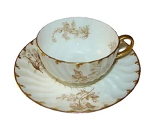 Antique Cauldon Brown-Westhead Moore Potters To Her Majesty Teacup and Saucer(s)