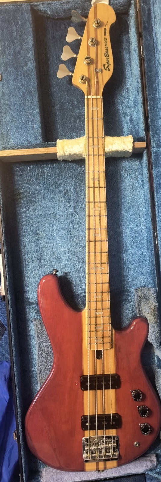 YAMAHA SB 1200 S RED WHITE BASS GUITAR MIJ 1979