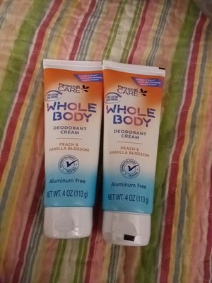 Personal Care Whole Body Deodorant Cream, Peach + Vanilla 3.0 oz (Set Of 2)