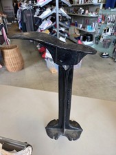 Vintage Metal Cast Iron Cobbler Shoe Stand Holder The Winner Columbiana Oh