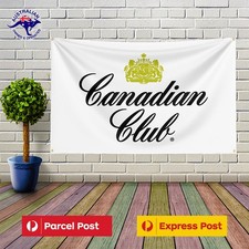 150X90CM CANADIAN CLUB WHISKEY FLAG BANNER MAN CAVE GARAGE SHED LOGO WALL DÉCOR
